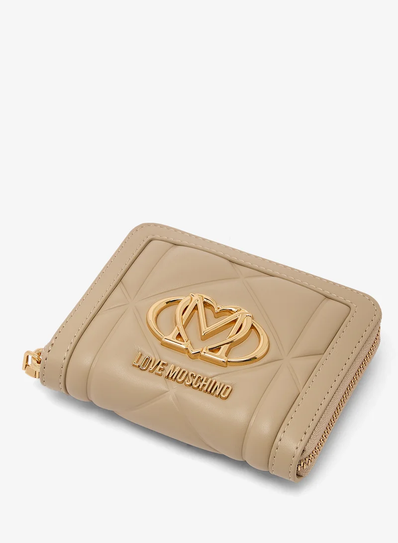 Love Moschino  Embossed Bi-Fold Wallet for Women | Best Price UAE