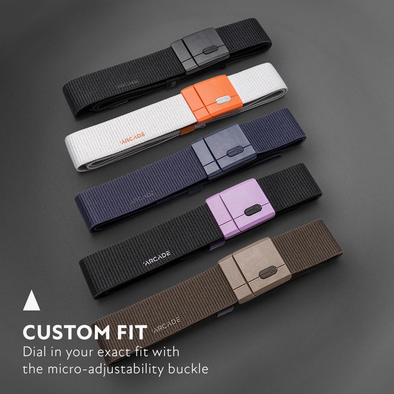 Arcade Belts Adventure Mag Polar Unisex Belt: Heavy Duty Stretch, Metal Free Buckle, Glacial/Flame - Image 5