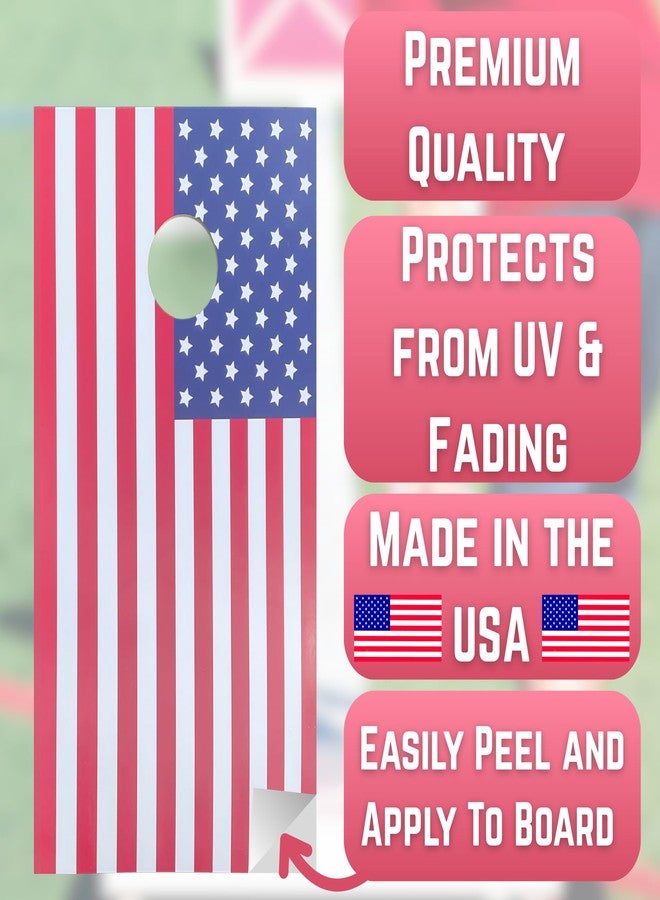 Reflective Solutions American Flag Cornhole Wraps Decal (Pack of 2) - Image 3