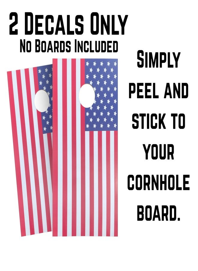 Reflective Solutions American Flag Cornhole Wraps Decal (Pack of 2) - Image 2