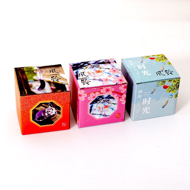 Cherry Blossom Wind Chimes Birthday Gift Japanese Style Glass Small Commodity Ornaments Creative Home Decorations Night Market Attractions - Image 5