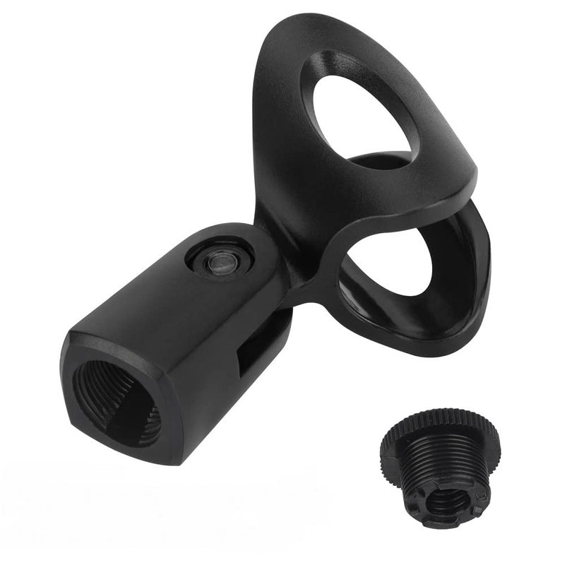 SHOPEE 1-Pack Black Universal Microphone Clip Holders with 5/8-Inch Male to 3/8-Inch Female Nut Adapters for Handheld Microphones - Image 5