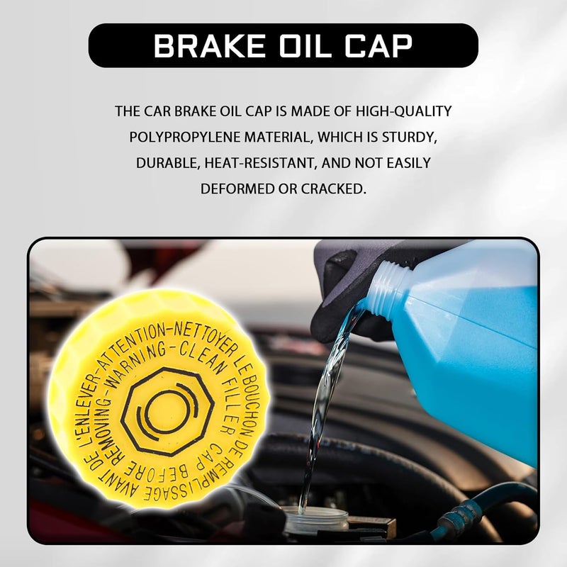 UZZH Yellow Brake Fluid Cap Replacement - Image 3