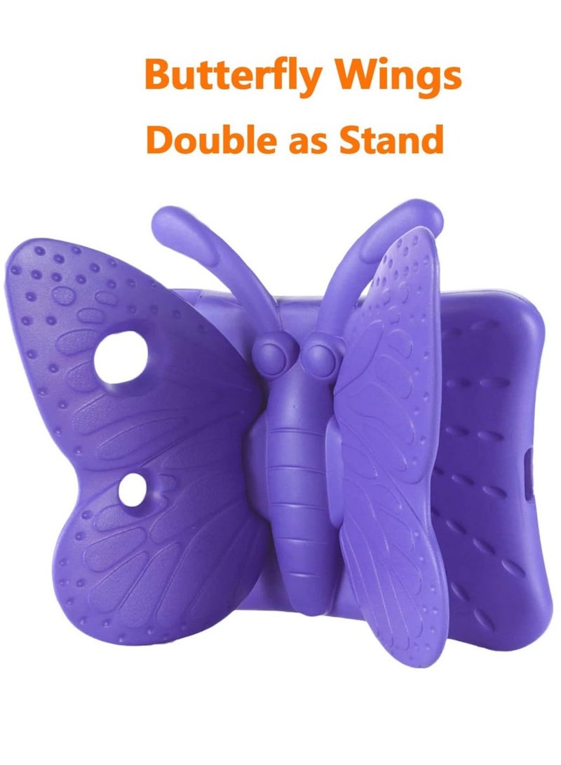 iPad 9th 8th 7th Generation Case Kids Girls, Cute Butterfly Shockproof EVA Foam Super Protection Stand Cover for iPad 2021 2020 2019 10.2" and iPad Air 3 Pro - Image 3