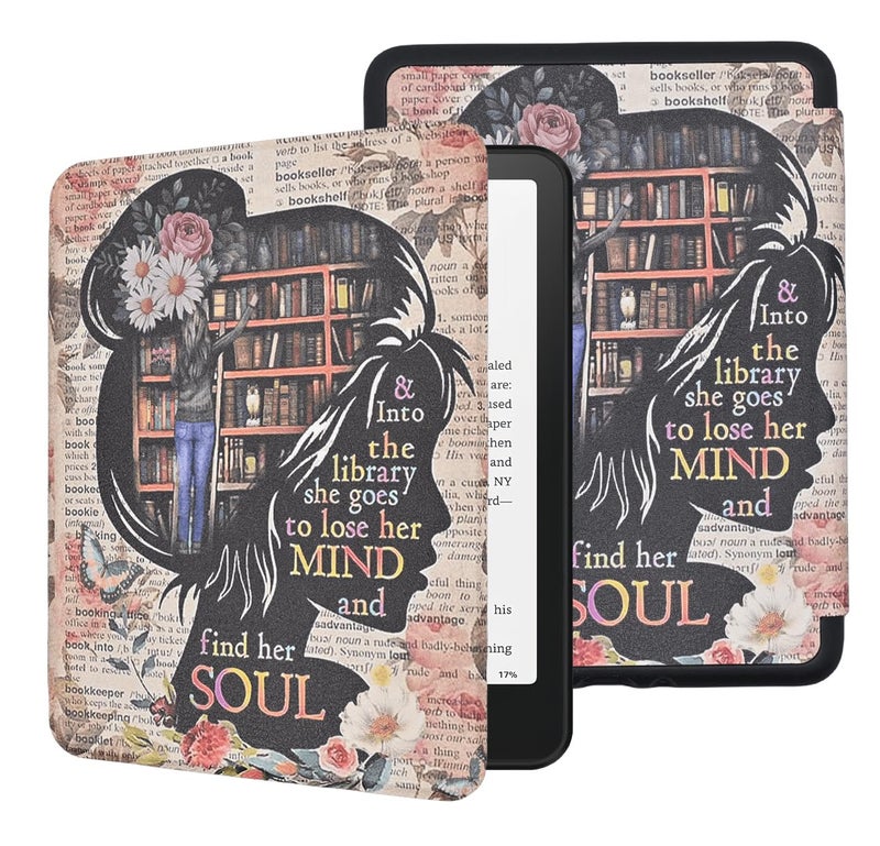 Tpacc Case for All-New 6" Kindle (11th Generation, 2022/2024 Release), Premium Lightweight PU Leather Protective Cover with Auto Wake/Sleep, Hand Strap Feature, Book Lovers Gifts - Image 1