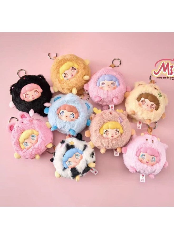 Generic - What Plush Blind Box Is There In Mia Zoo? Cute Plush Blind Box Doll Blind Box Tide Play Plush Blind-Color:The Three Generations Of Glutinous Rice Are Indeed Interesting Plush (please Take 6 Pieces Of The Whole Box) - Image 1