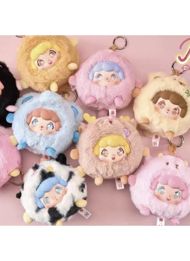 Generic - What Plush Blind Box Is There In Mia Zoo? Cute Plush Blind Box Doll Blind Box Tide Play Plush Blind-Color:The Three Generations Of Glutinous Rice Are Indeed Interesting Plush (please Take 6 Pieces Of The Whole Box) - Image 1