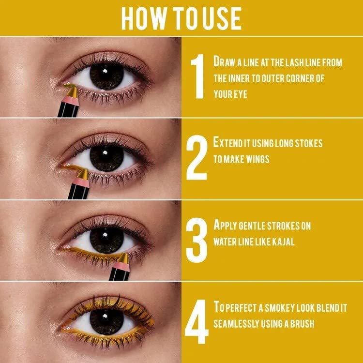 Professional Kajal Deep and Thick Long Stay Waterproof Smudge Proof - Image 3