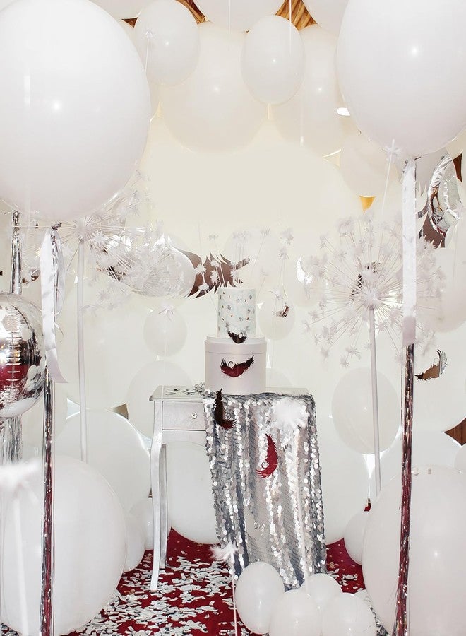 RUBFAC 135pcs White Balloons Different Sizes 18 12 10 5 Inch for Garland Arch, Latex Balloon for Wedding Birthday Party Baby Shower Anniversary Baptism Decorations - Image 5
