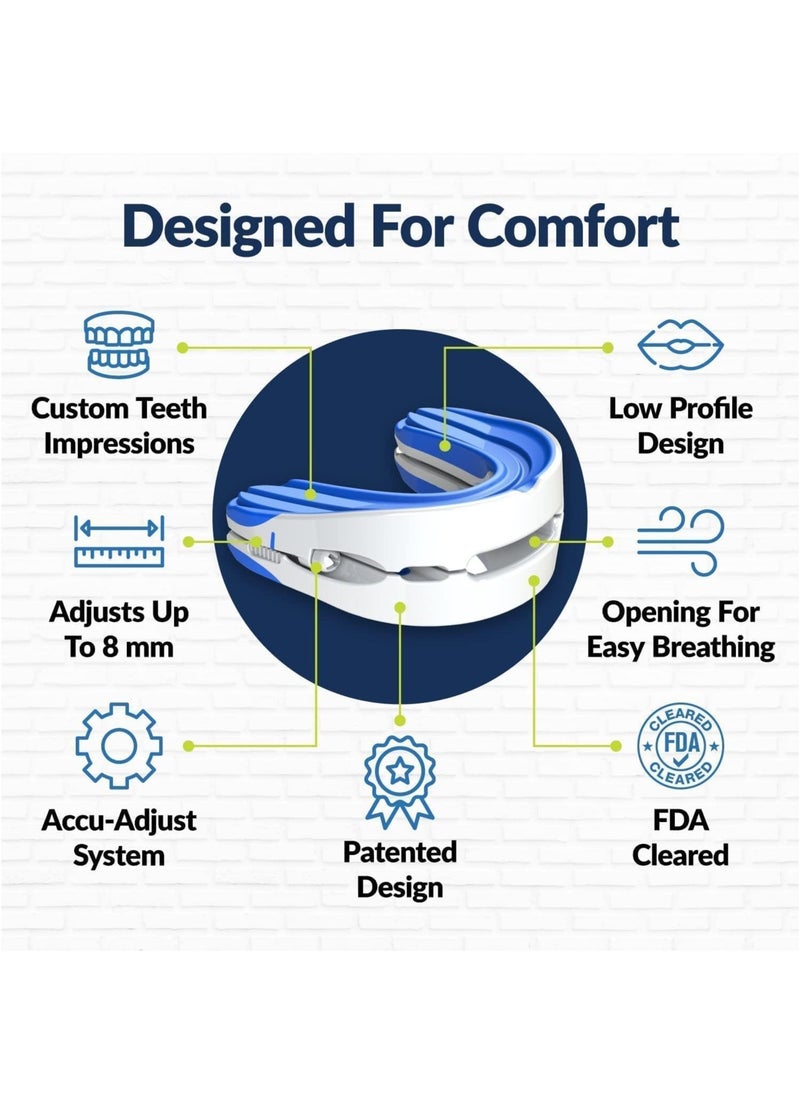 DMG TECH Anti-snoring Device Mouthpiece, Upgraded Adjustable Mouth Type Silicone Anti-snoring Device, Help Sleep at Night, Prevent Snoring and Snoring, Anti-grinding Braces Snoring Device (Standard Size)  - Image 3
