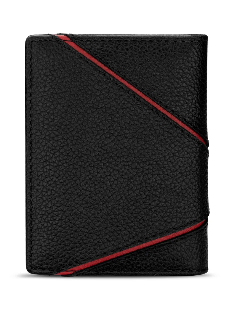 Ducati Corse Vittoria Black Leather Card Holder For Men