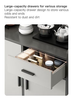 AGD Kitchen Storage Cabinet, Freestanding Storage Sideboard, Modern Coffee Corner for Dining Room, Functional Cabinet for Living Room and Office  - Image 5