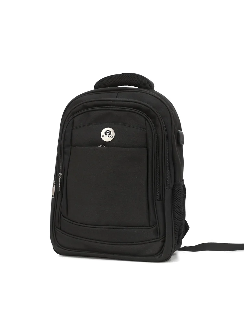 ديليكسي DILIXI Business Laptop Backpack for Men & Women, Water-Resistant Travel Backpack with USB Charging Port & Multi-Pockets, Fits up to 15.6 Inch Laptop - Black