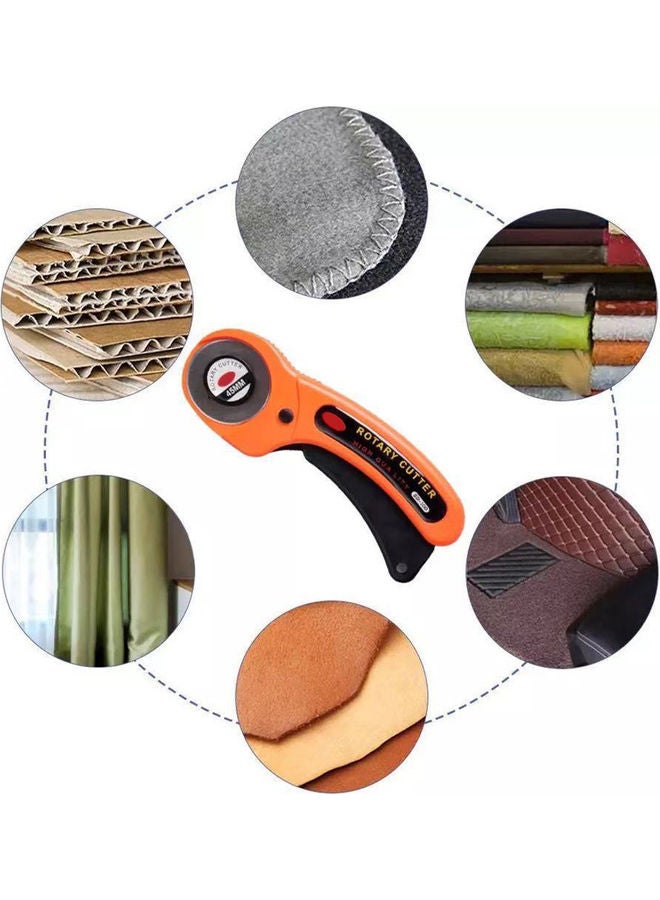 NIBEMINENT Roller Cutter for DIY Handicraft Patchwork Orange 22 x 4 6cm - Image 5