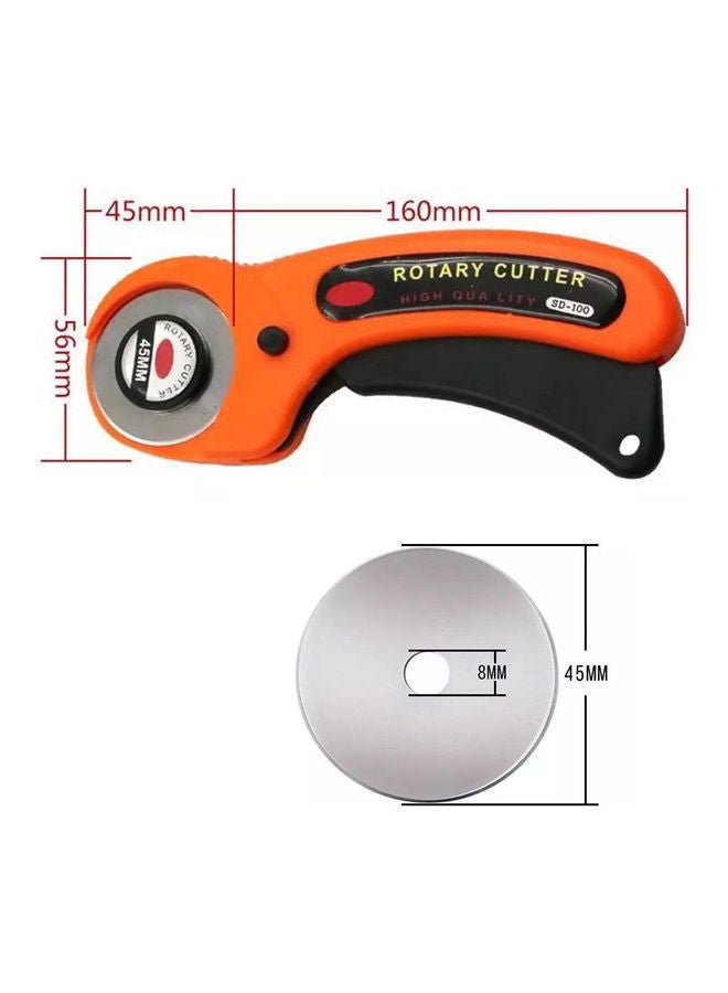 NIBEMINENT Roller Cutter for DIY Handicraft Patchwork Orange 22 x 4 6cm - Image 4