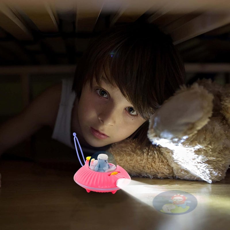 comfrt Slide Projector Flashlight, Projection Light Small Torch Light Flashlight Educational Learning Bedtime Night Light Suitable for Children - Image 5