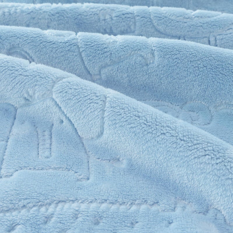 BORITAR Baby Blanket for Boys Girls Ultra Soft Fleece Warm and Lightweight Animal Blankets for Infant Toddler Newborn, 30x40 Inch, Blue - Image 3
