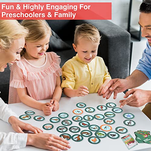 Chalk and Chuckles Educational Card Game- Eye See Animal World, Preschool STEM Learning Educational Toy, Gifts for Kids, Boys & Girls Ages 3, 4, 5, 6, 7 Years, Homeschool, Classroom & Travel Activity - Image 2