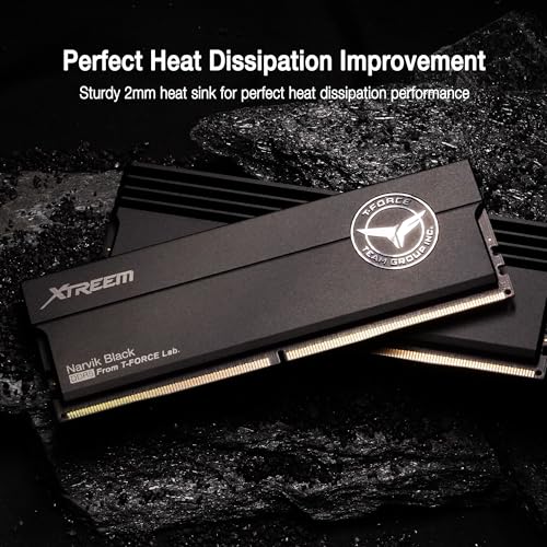 TEAMGROUP T-Force XTREEM DDR5 Ram 32GB (2x16GB) 6400MHz PC5 51200 CL32 A-DIE Desktop Memory Module Ram for Intel XMP 3.0 & AMD Expo Compatible Black FFXD532G6400HC32ADC01 - Image 3