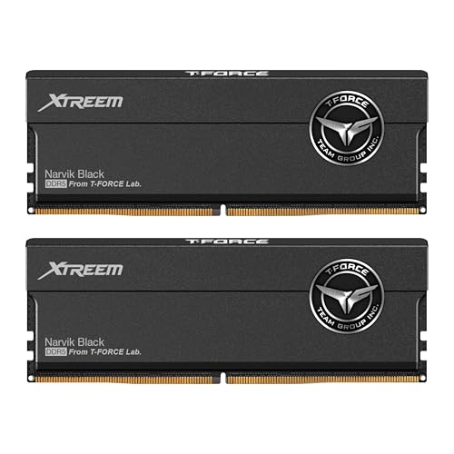TEAMGROUP T-Force XTREEM DDR5 Ram 32GB (2x16GB) 6400MHz PC5 51200 CL32 A-DIE Desktop Memory Module Ram for Intel XMP 3.0 & AMD Expo Compatible Black FFXD532G6400HC32ADC01 - Image 1