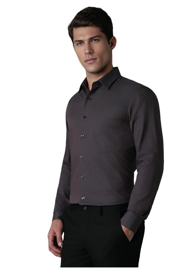 LOUIS PHILIPPE - Louis Philippe Men's Slim Fit Shirt (LPSFMSLPJ08783_Olive - Image 1