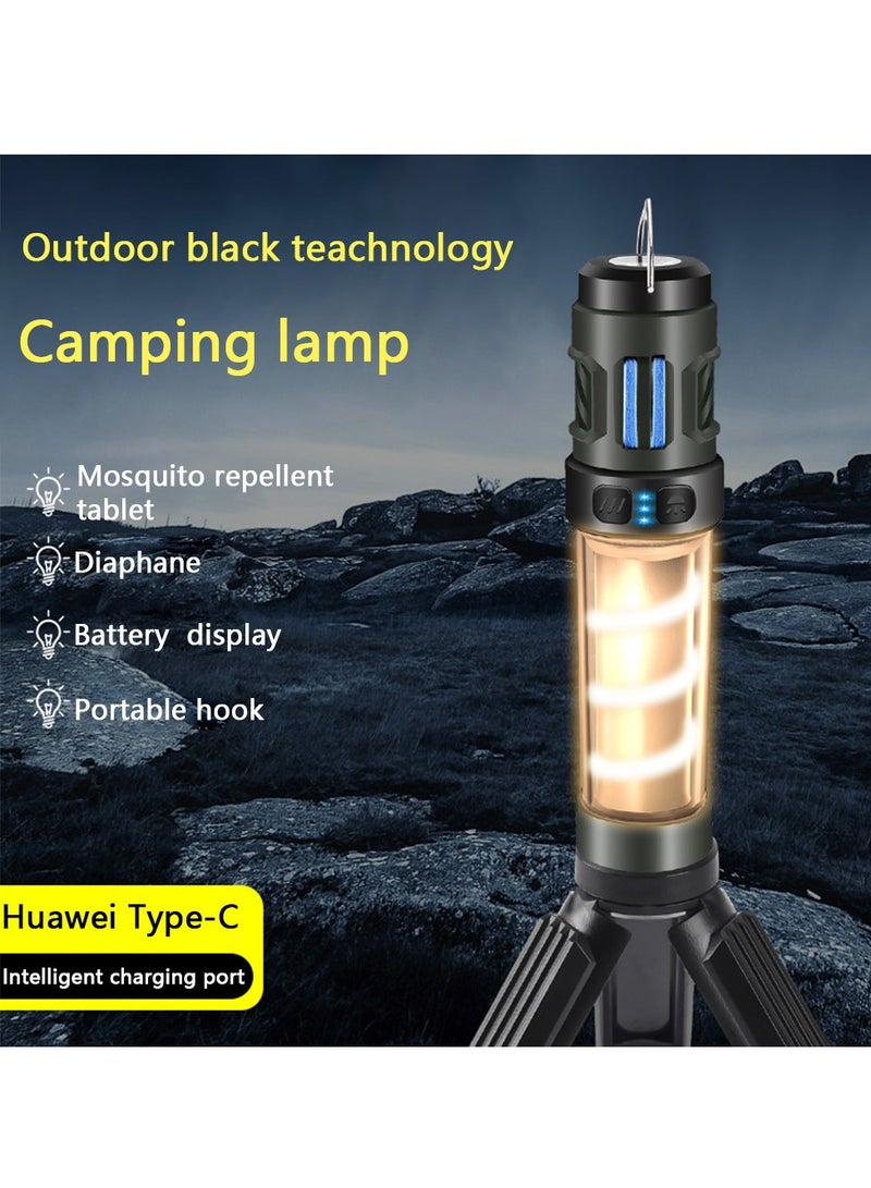 general Outdoor Camping Lights - Prevent Biting Camping Lights - Portable Work Lights Lightweight USB Rechargeable Flashlight for Indoor Outdoor Home Light Blackouts Hiking - Image 2
