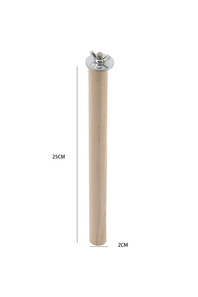 erorex 2.0x25cm Parrot Pet Raw Standing Stick Wood Hanging Stand Rack Toy Sticksstand Parakeet Branch Perch