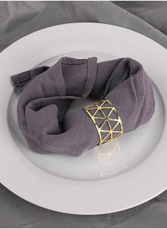 KASTWAVE Gold Napkin Rings Holders Set of 12 Dining Birthday Dinner Holiday Party Table Setting Decoration Wedding  - Image 5
