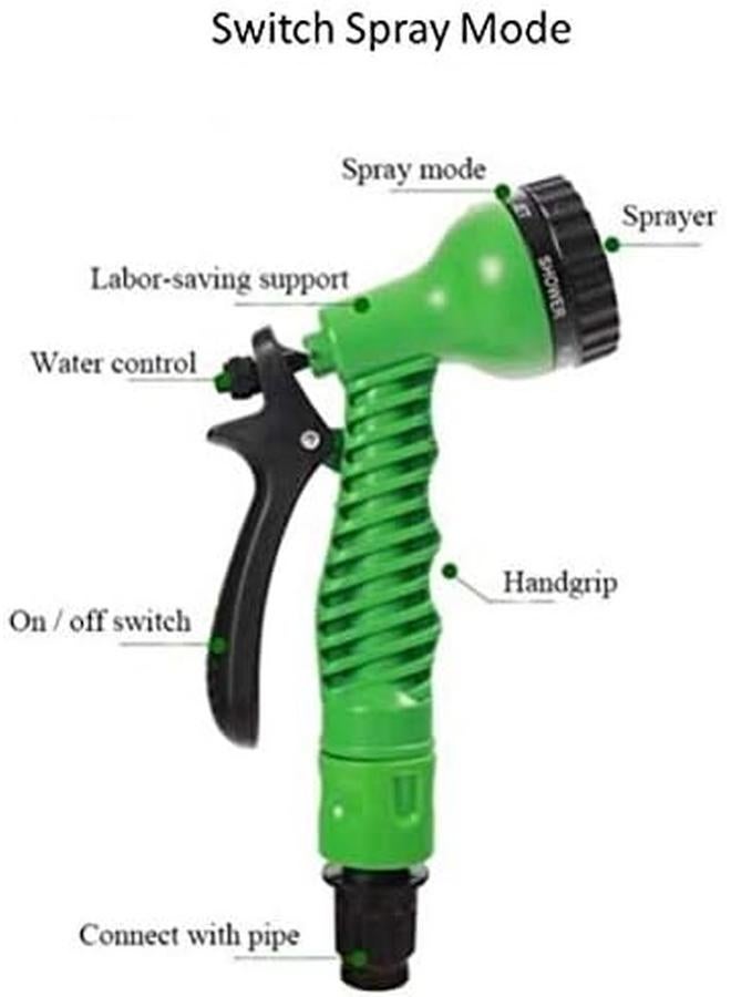 Al Safi Stretch Flexible Water Hose Up To 7.5 Meters Long Green 7.5 - Image 2