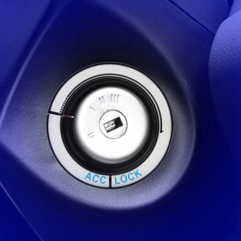 Ignition Switch Trim Aluminum Alloy Fluorescent Luminous - Ignition Switch Cover for Ford Focus 2005-2018 - Ignition Switch Ring for Night Time Decorative - Image 3