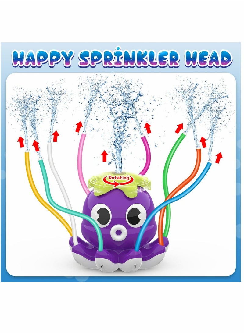 Generic - Outdoor Water Spray Sprinkler for Kids and Toddlers, Summer Outside Toys Backyard Games with 8 Wiggle Tubes, Attaches to Garden Hose Splashing Fun Toys for 3 4 5 6 7 8 Year Old Boys Girls Gift - Image 1