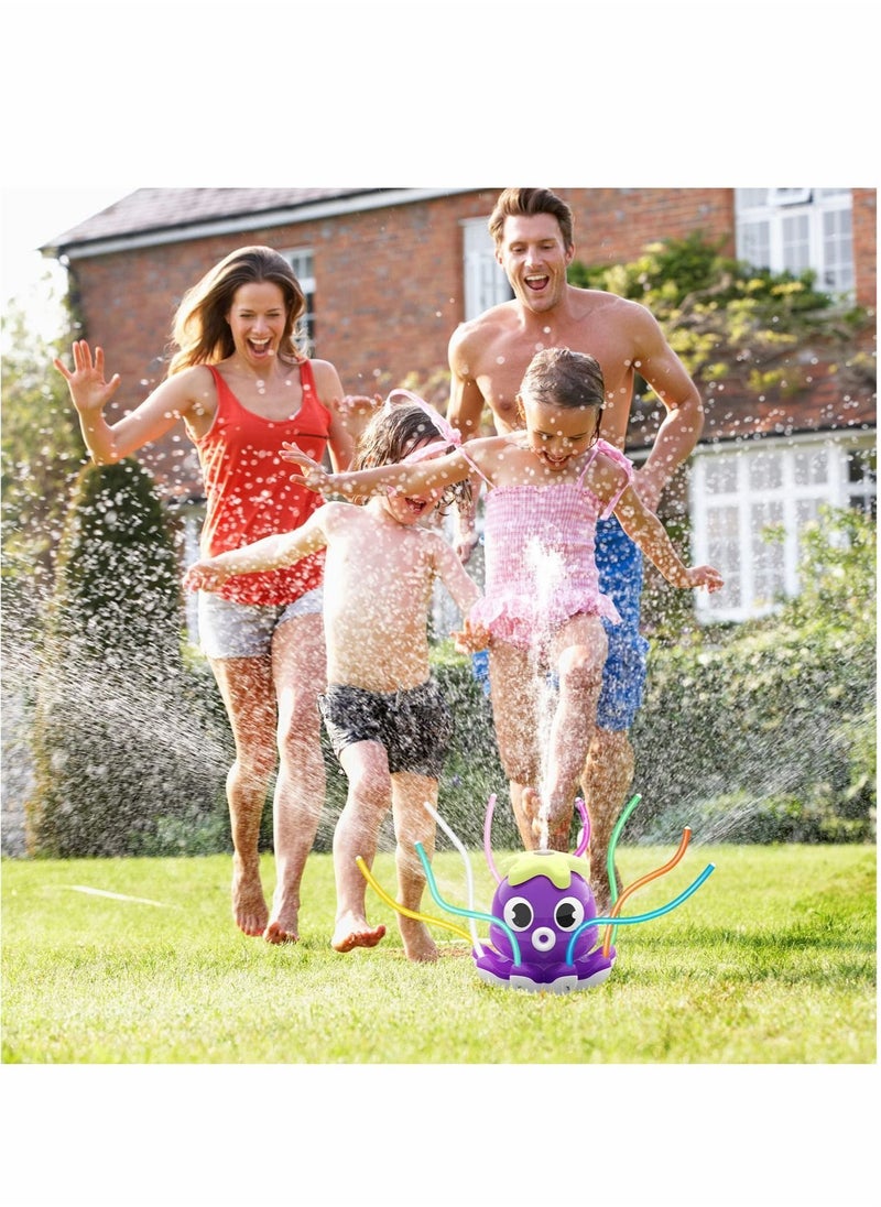 Generic - Outdoor Water Spray Sprinkler for Kids and Toddlers, Summer Outside Toys Backyard Games with 8 Wiggle Tubes, Attaches to Garden Hose Splashing Fun Toys for 3 4 5 6 7 8 Year Old Boys Girls Gift - Image 1