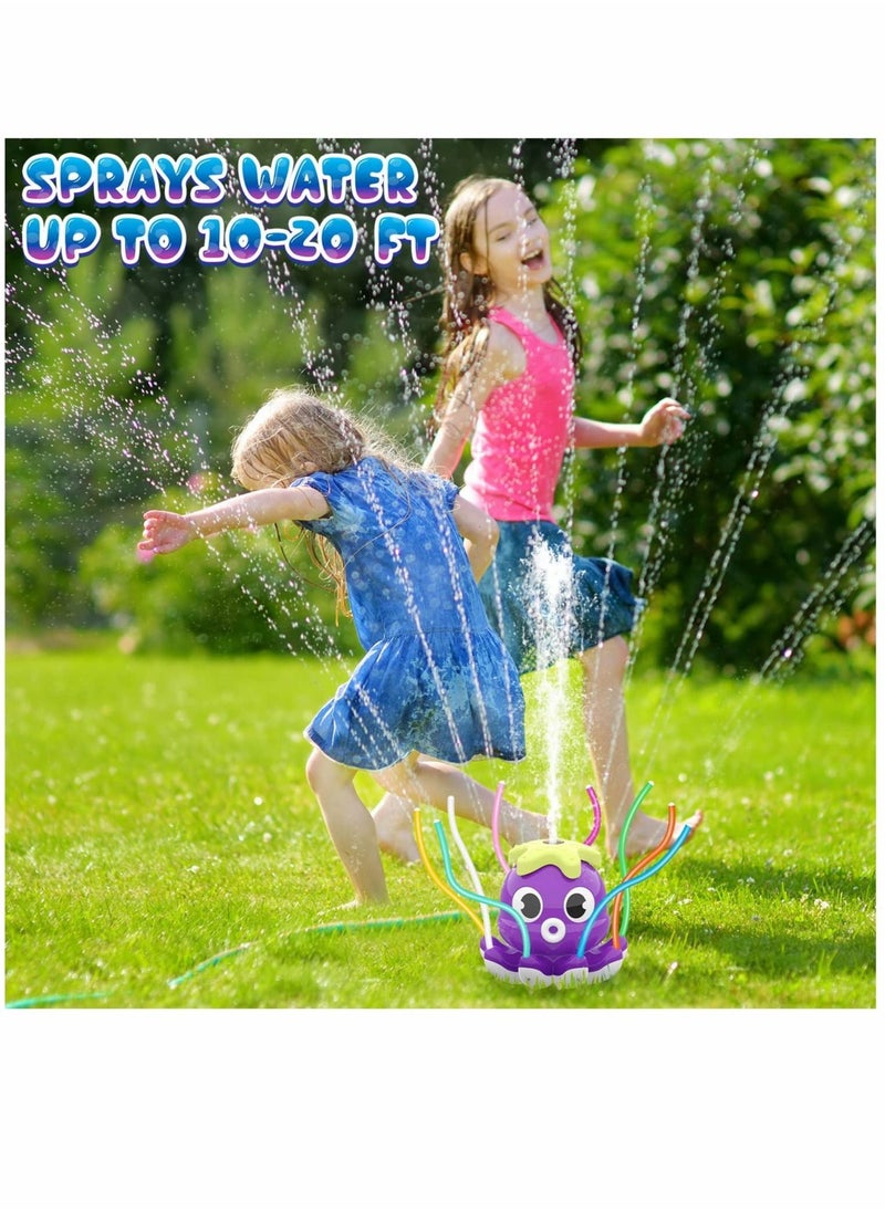 Generic - Outdoor Water Spray Sprinkler for Kids and Toddlers, Summer Outside Toys Backyard Games with 8 Wiggle Tubes, Attaches to Garden Hose Splashing Fun Toys for 3 4 5 6 7 8 Year Old Boys Girls Gift - Image 1