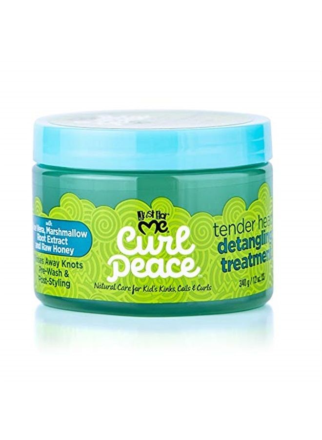 Just for Me علاج فك تشابك الشعر برفق من كيرل بيس - يزيل العقد، قبل الغسل، بعد التصفيف، خالي من البارابين، الكبريتات، زيت المعادن، البترول، أو اختبار الحيوانات، 12 أونصة - Image 2