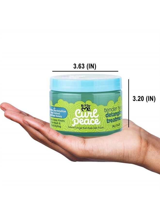 Just for Me علاج فك تشابك الشعر برفق من كيرل بيس - يزيل العقد، قبل الغسل، بعد التصفيف، خالي من البارابين، الكبريتات، زيت المعادن، البترول، أو اختبار الحيوانات، 12 أونصة - Image 4