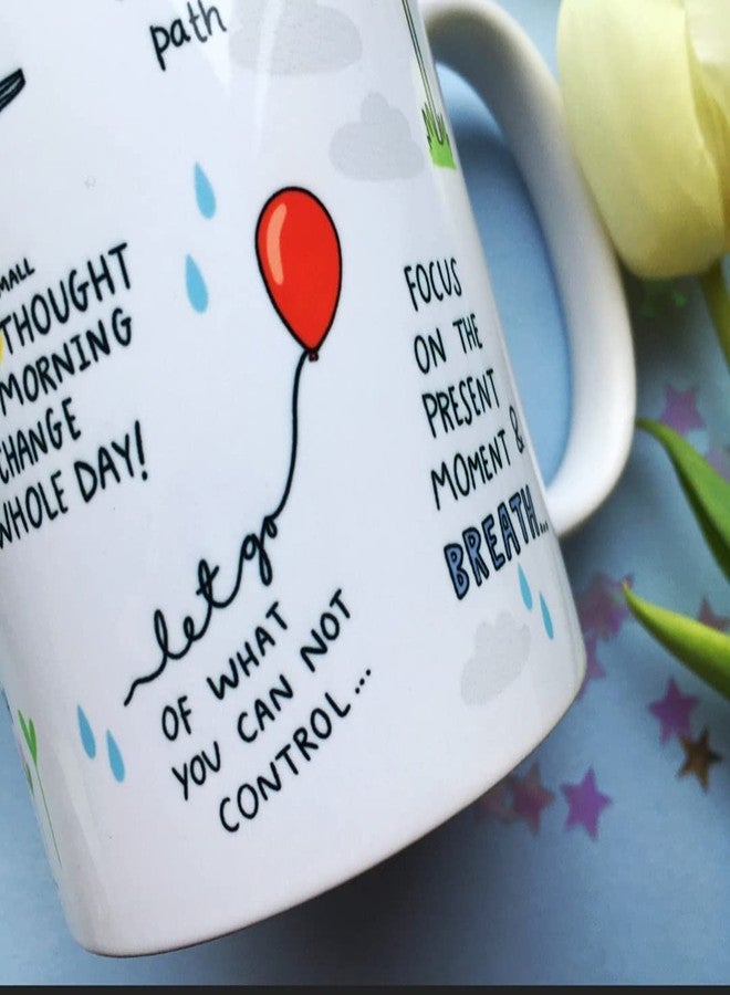 DAYS Motivational Quote Coffee Mug Law Of Attraction Self Care Manifest Affirmation Positivity Gift Mindset Motivational Ceramic Mug Gift To Friend Brother Sister And Everyone, 350 Ml - Image 3