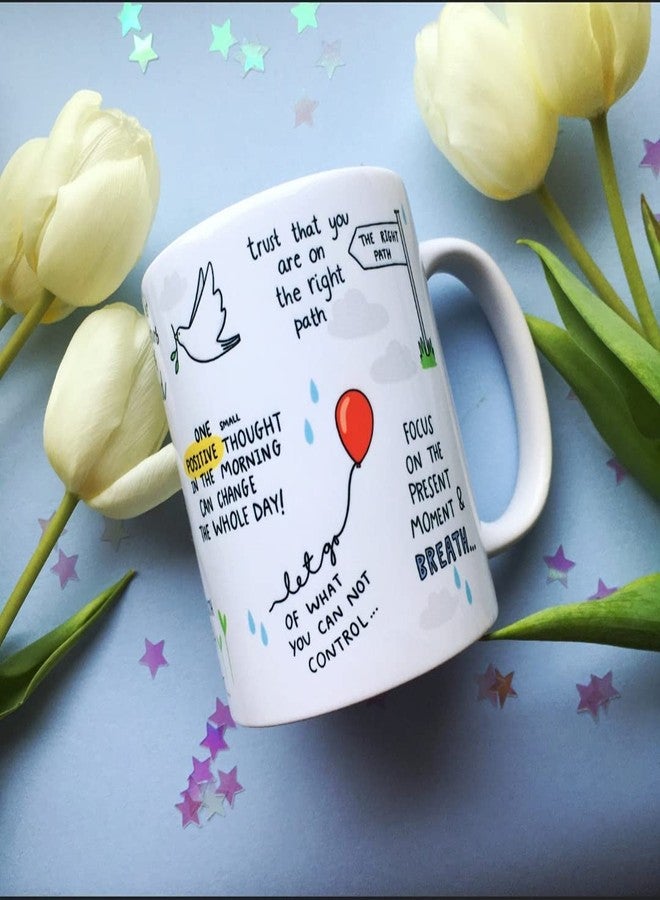 DAYS Motivational Quote Coffee Mug Law Of Attraction Self Care Manifest Affirmation Positivity Gift Mindset Motivational Ceramic Mug Gift To Friend Brother Sister And Everyone, 350 Ml - Image 1