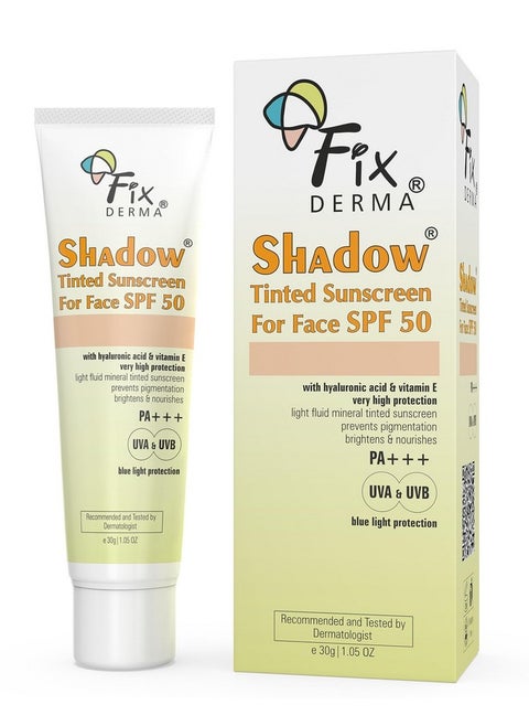Shadow Tinted Sunscreen Spf 50 Pa+++ | Sunscreen With Vitamin E | Uva & Uvb Protection | For All Skin Types 30Gm