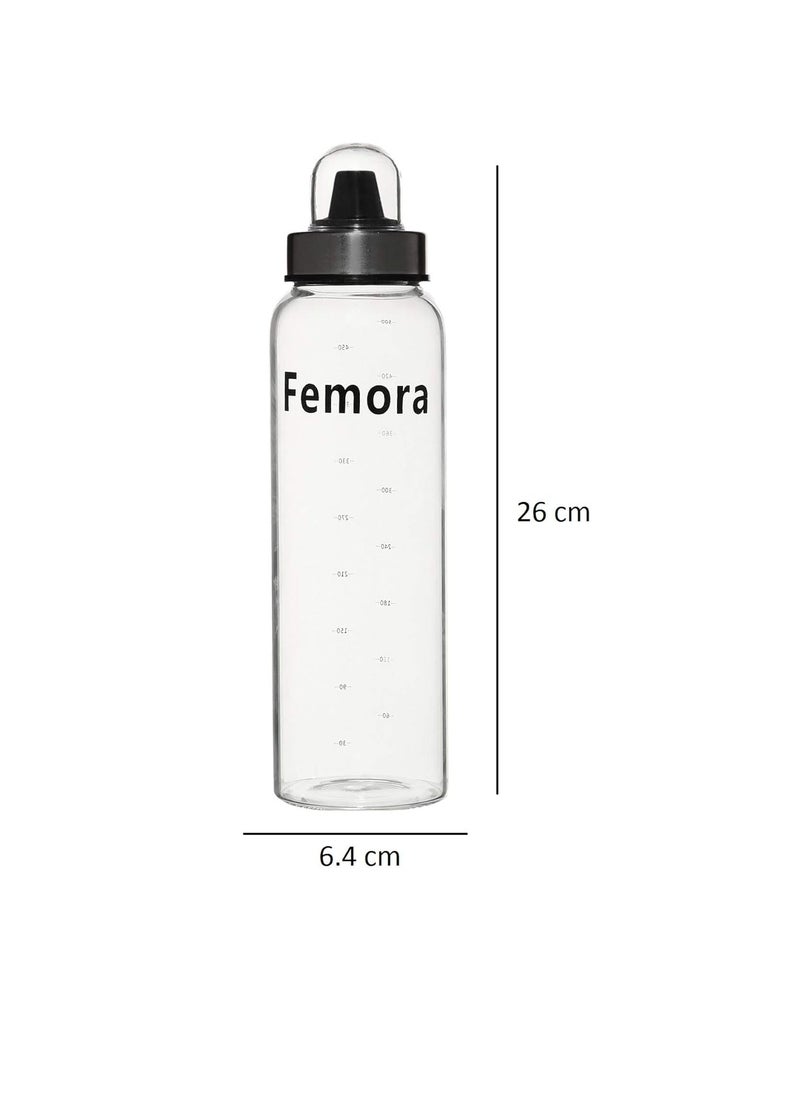 Femora Femora Borosilicate Glass Spice Jar for Kitchen Storage and Organizer 500Ml Clear Free Replacement of Lids  - Image 5