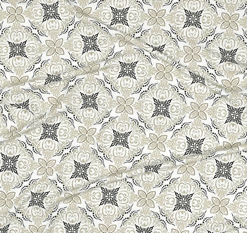 BSB HOME Premium Cotton Elastic Fitted Bedsheets with 2 King Size Pillow Covers | Double Bed Wrinklfree with All Around Elastic 220 TC Supersoft | (72"x78", Grey & White) - Image 2