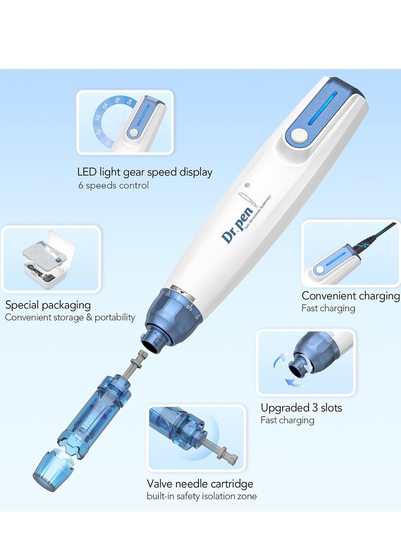 Dr.pen Dr.pen A9 Professional Microneedling Pen - Wireless Derma Pen - Skin Care Tool Kit for Face Body  - Image 4