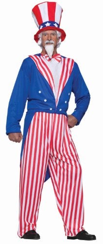Rubies Uncle Sam Costume for Adults, Men's Plus - Image 2
