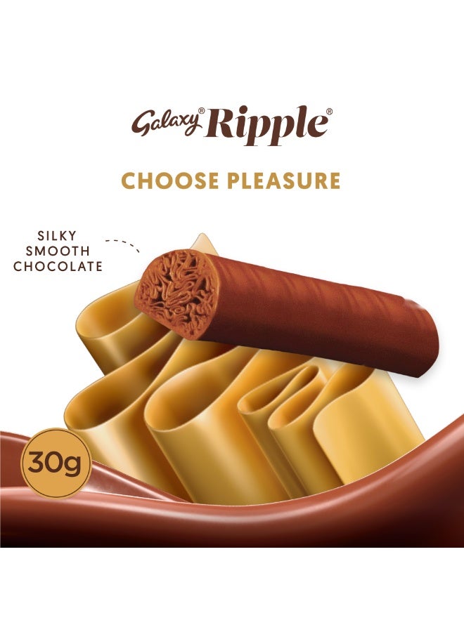 Galaxy Chocolate Ripple Chocolate Bar 30g - Image 2