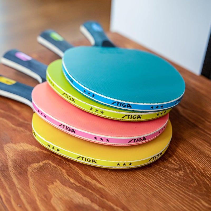 Stiga Pure Color Advance Performance-Level Table Tennis Racket (Yellow) - Image 5