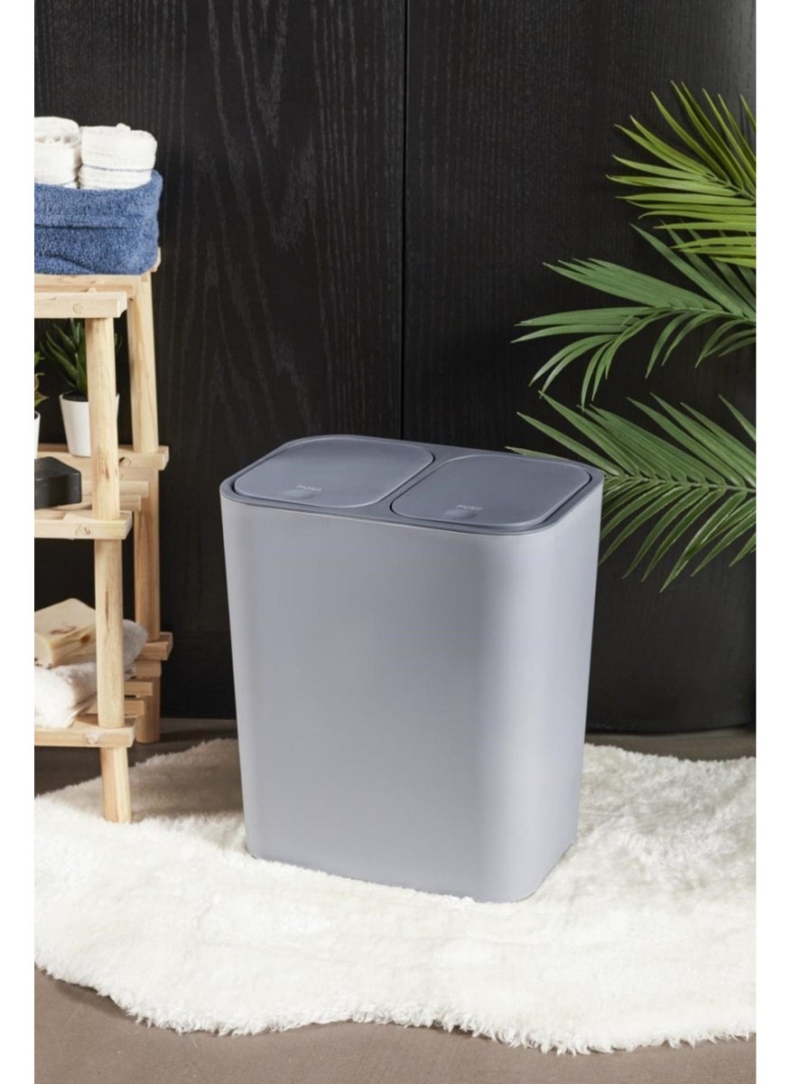 15 Lt Milton Countertop 2 Compartment Trash Can, Behind Cabinet Bathroom Kitchen Office Trash Can - pzsku/ZB74C37C867CA89EB8C23Z/45/_/1730722796/841720ec-5129-4f83-b8f7-749ee95eb95d