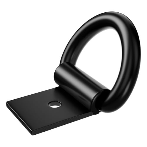 VEEBELL D Ring Tie Down Anchors 14 Heavy Duty Steel Hooks 2400 lbs Capacity Surface Mount Lashing Rings for Truck Trailer Camper SUV Boat Van Garage Cargo Control with Screws24 Pack - Image 3