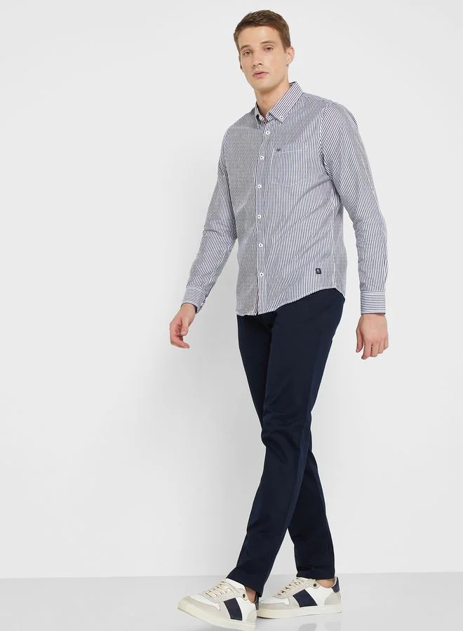 توماس سكوت بنطال تشينو للرجال مستدام سهل الغسل بلون أسود