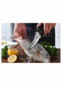 Y&D Heavy Duty Poultry Shears - Kitchen Scissors for Cutting Chicken, Poultry, Game, Meat Chopping Vegetable Spring Loaded  - Image 5