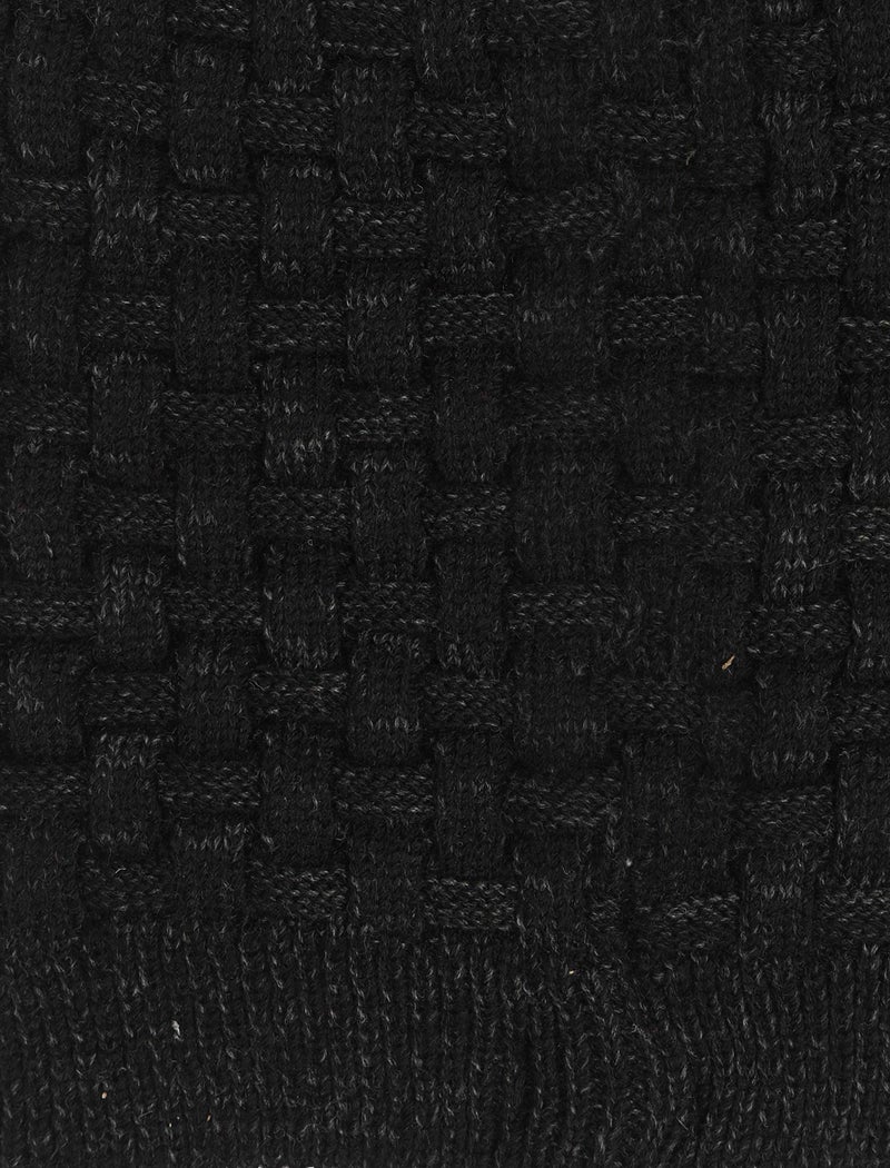 FabSeasons Acrylic Woollen Slouchy Unisex Beanie and Skull Cap with Faux Fur on The Inner Side (Black, Free Size) - Image 5
