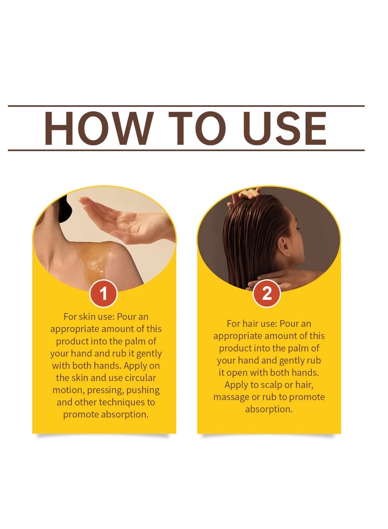 West&Month 100ml Organic Pumpkin Seed Oil, 100% Pure Cold Pressed Pumpkin Seed Oil for Hair Growth, Boost Hair Growth for Eyelashes, Eyebrows & Dry Damaged Hair, Moisturizer Face, Hair, Body & Skin Care - Image 2